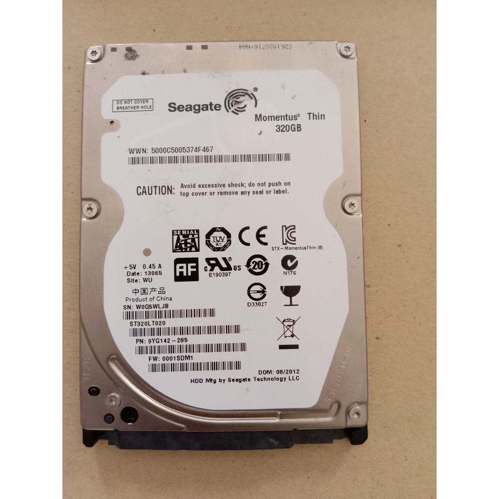 Hardisk laptop 2,5" Seagate momentum thin 320GB