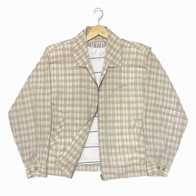✨New Stock 18 Februari 2022 ✨ Vintage Jacket  / Branded Harrington Jaket / Casual Thrift Bomber Jaket Second / Tartan Jacket / Jaket Bekas / Thrifting Jaket Casual Branded Original-Califf Tartan 3🦥