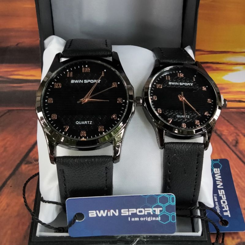 JAM TANGAN COUPLE AWIN BWIN SPORT / DAPAT 2 JAM