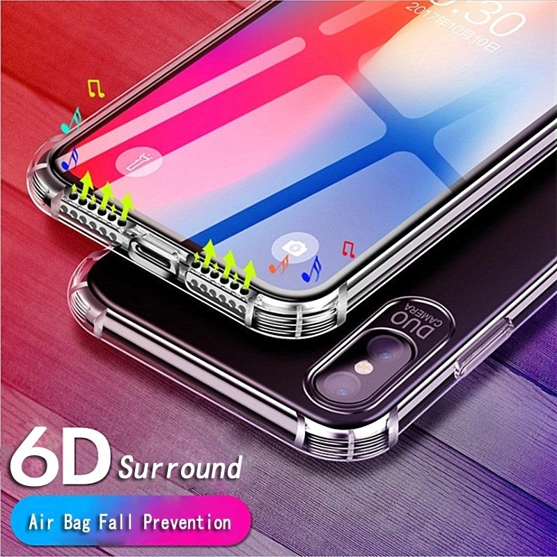 Terlaris Newest 6D Surround Phone Case  For Samsung Galaxy Note8 9 S8 S9 Cover Clear TPU Silicone
