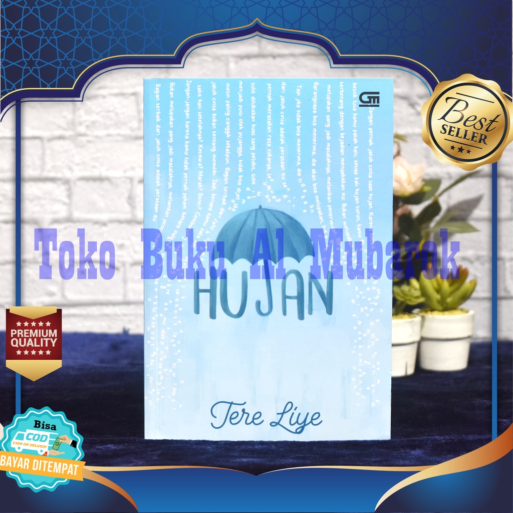 Buku Novel Remaja HUJAN - Tere Liye (Original), Buku Remaja Motivasi, Buku Remaja Islami, Buku Remaj