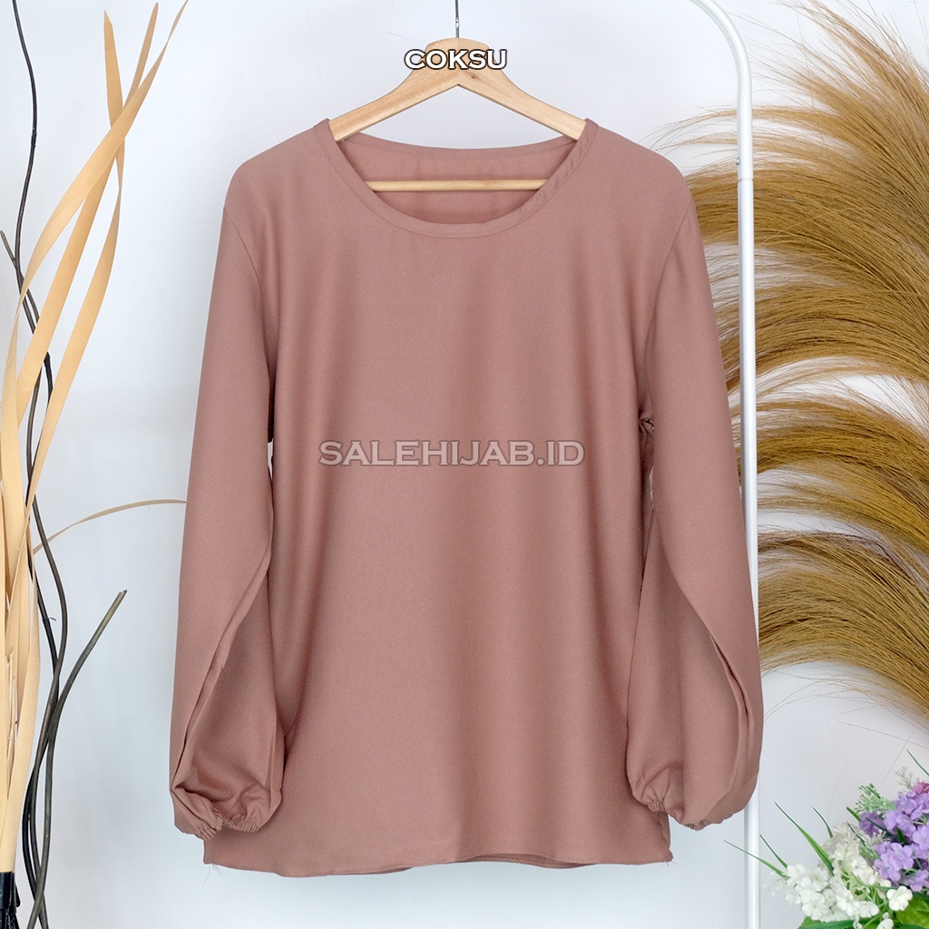 Baleri Blouse Balon / Luci Lucia Blouse Lengan Balon / Atasan Wanita Puffy Blouse Korean Style || BLUS CILA CILLA PUFFY LUNA-BALERI COKSU