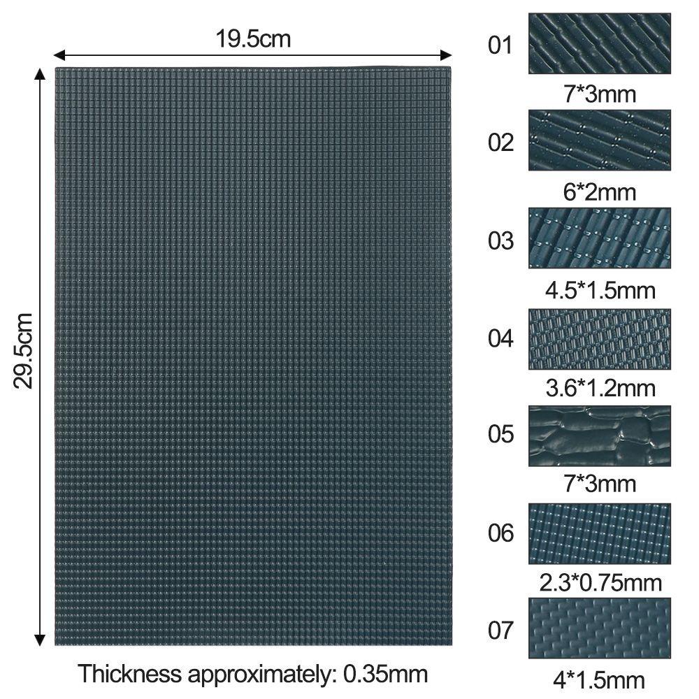 Nanas 4lembar Miniatur Atap Genteng Dark Grey Ringan DIY Mainan Landscape