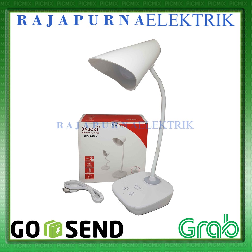LAMPU MEJA BELAJAR TORCH DIMMER - TOUCH SENSOR - FLEKSIBEL - AOKI