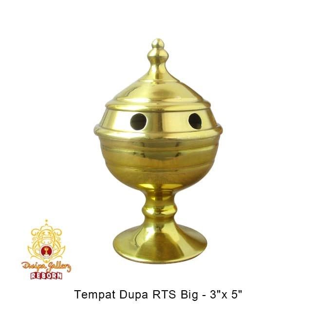 Hiolo (Tempat dupa/ Bokor) Kuningan RTS Big - 3&quot;x5&quot;