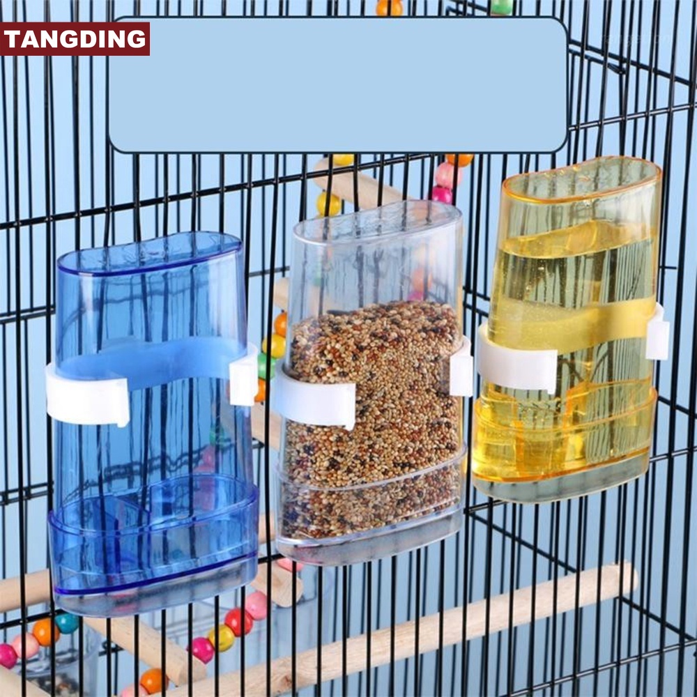 【COD Tangding】Bird Water Feeder Automatic Bird Waterer Food Feeder Dispenser for Parrot Parakeet Cockatiel Lovebird Cage Accessories