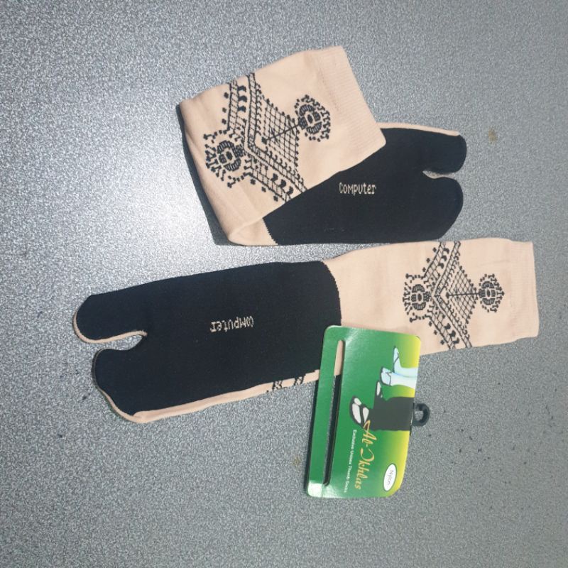 KAOS KAKI MUSLIM BLACK SOLE JEMPOL PANJANG