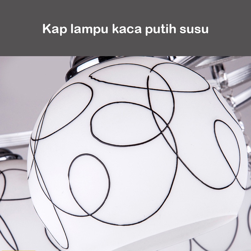 ✨ Garansi ✨Lampu plafon minimalis 3 In 1 Lampu Ruang Tamu Minimalis Lampu Gantung Plafon Desain Nordic modern Untuk Bohlam tidak termasuk