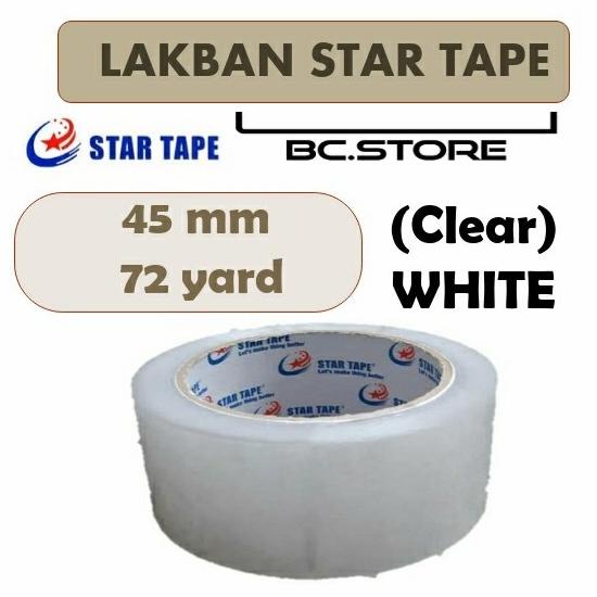 

LAKBAN ( 1 DUS ) BENING LENGKET STAR TAPE KUALITAS TERBAIK 72 YARD