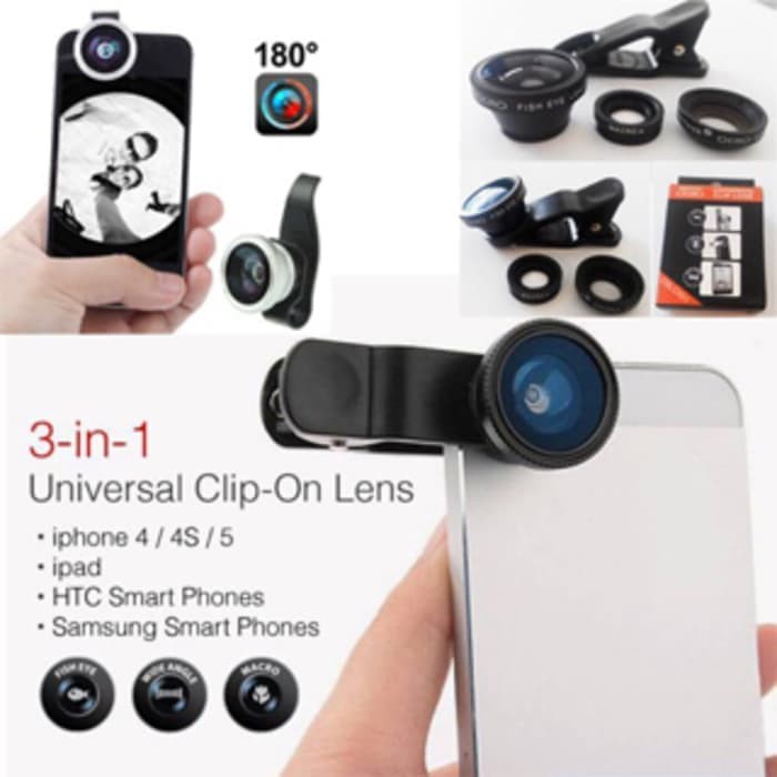 Lensa FISHEYE 3in1 UNIVERSAL Grosir