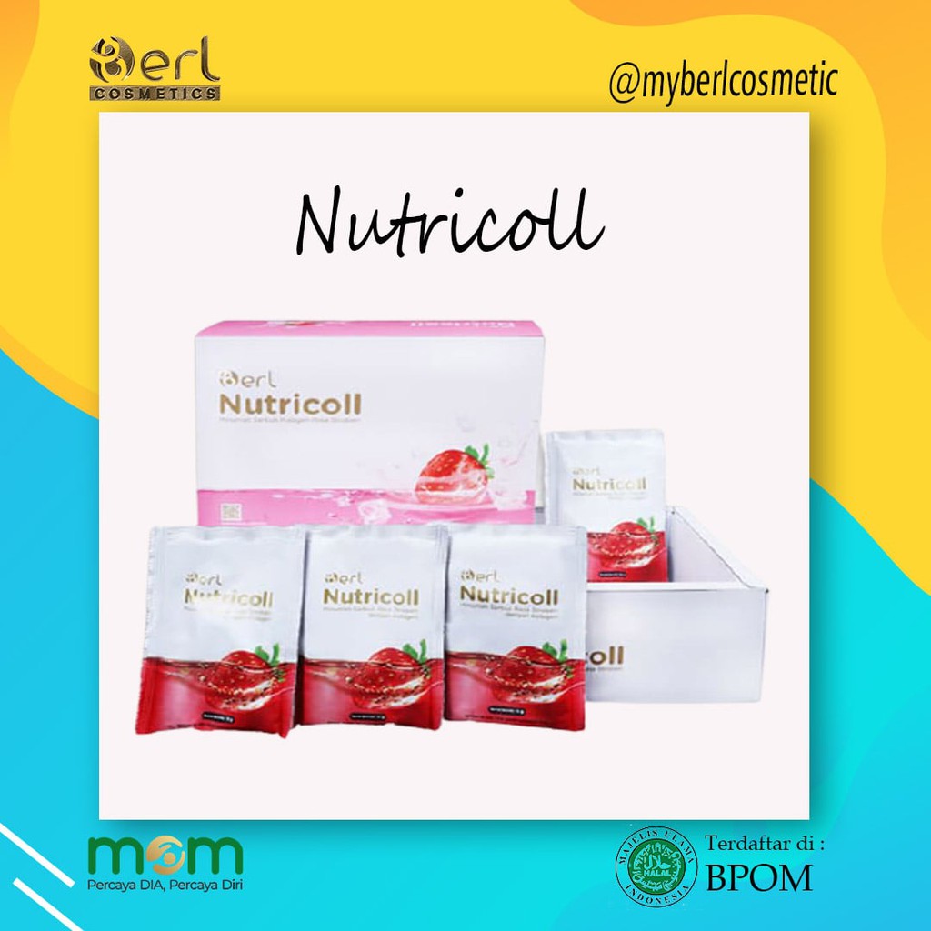 

B Erl Nutricoll Minuman Serbuk Kolagen Rasa Stroberi - Collagen - Colagen