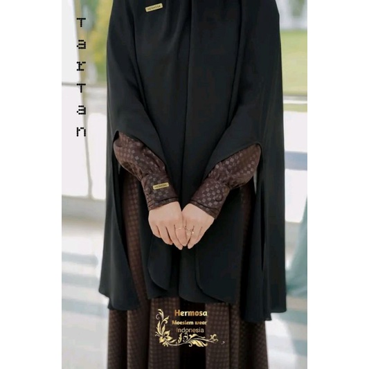 GAMIS HERMOSA ORI EMBOS WOLPICE HERMOSA ORIGINAL GAMIS SYARI MOTIF TARTAN GAMIS EMBOS GAMIS HERMOS