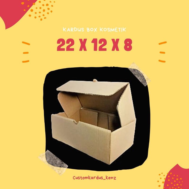 

❤️KENZ❤️ Box kardus 22x12x8 || box kosmetik