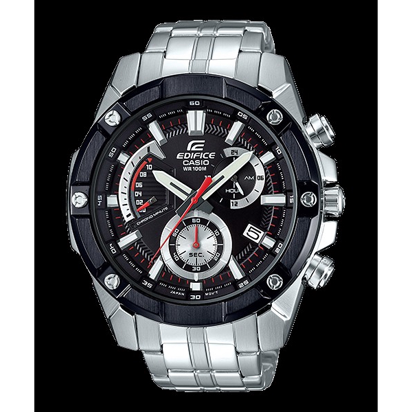 Jam Tangan Pria Casio Edifice EFR-559DB-1AV Silver Black Original BM