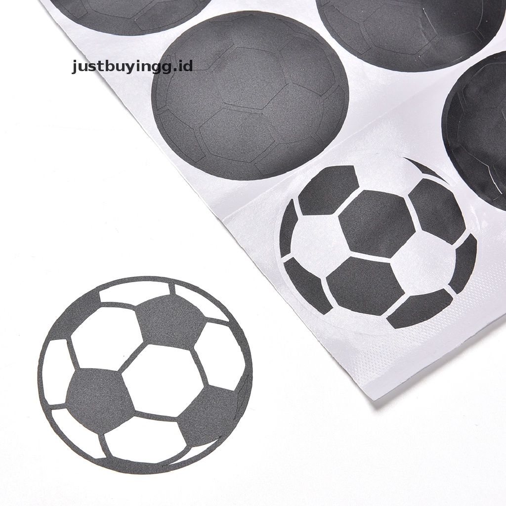 20pcs Stiker Dinding Desain Sepak Bola Untuk Kamar Tidur Anak