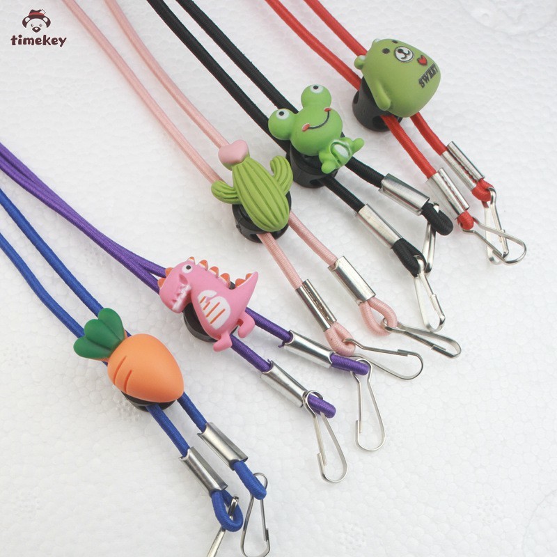 Tali Lanyard Penggantung Masker Mulut di Leher Portable Adjustable Model Kartun untuk Segala Usia