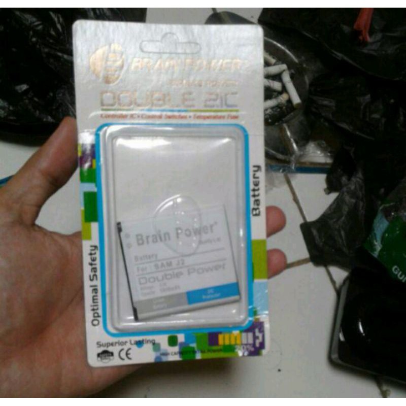 Batre Batrai Baterai SAMSUNG J200 G360 J2 CORE EB-BG360CBE Brain Power Battery