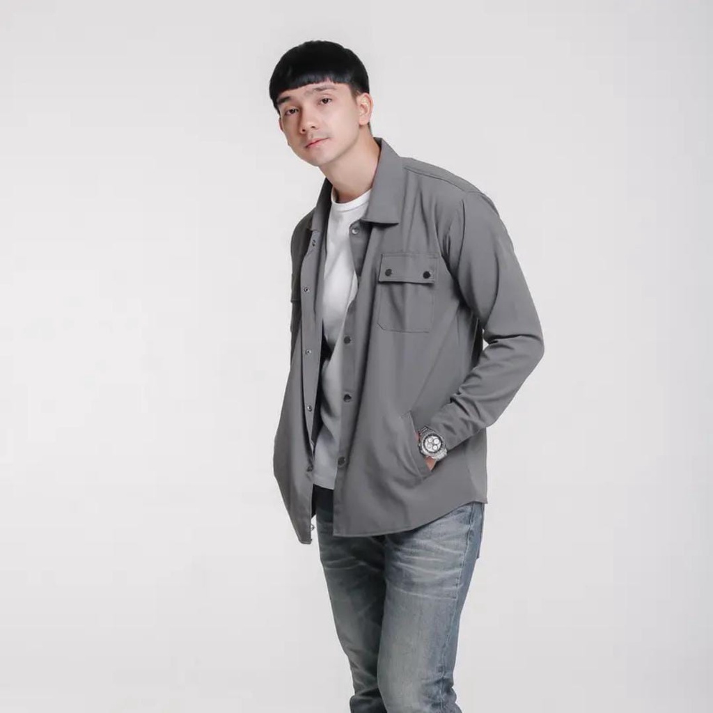 BISA COD JAKET KEMEJA SEMI PARKA UNISEX SIZE M,L,XL,XXL