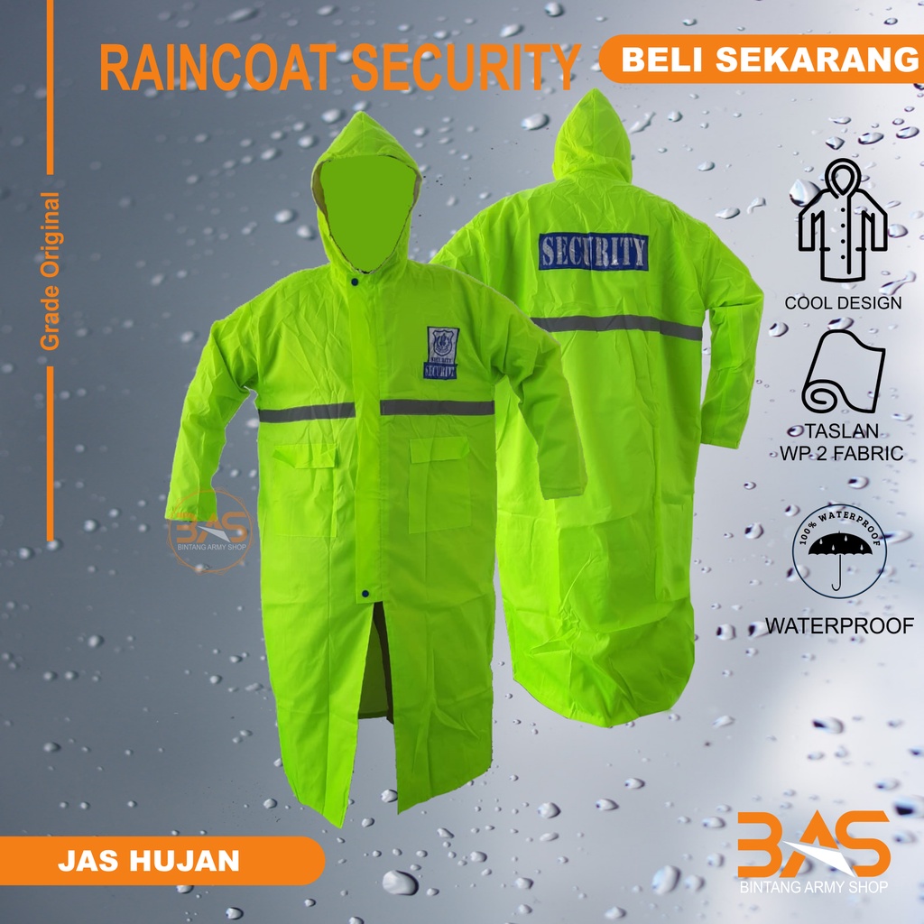 Jas hujan security jubah/jas hujan ponco