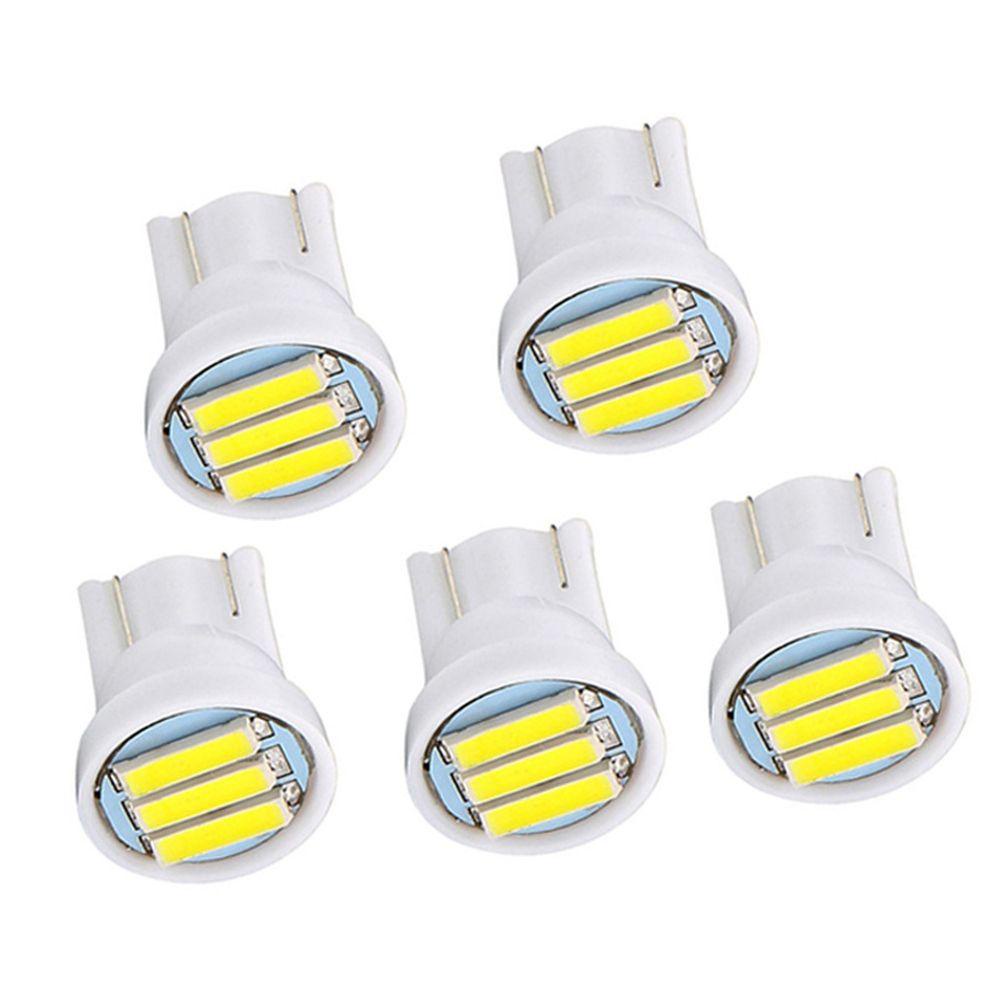 Populer 10Pcs Lampu Plat Nomor 10Pcs Super Terang 12V 7020 3SMD LED Dome Map