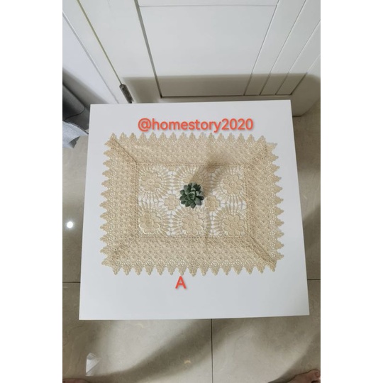 taplak Meja Tamu kecil taplak meja sudut pojok uk35x45