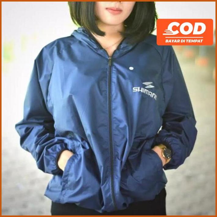 Jaket Parasut Olahraga Pria Wanita / Jaket Sauna / Joging Windbreaker