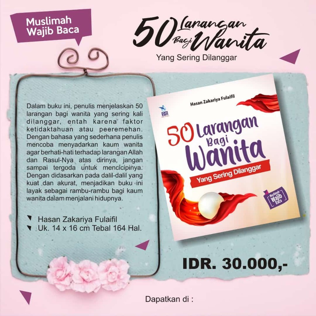 Buku 50 LARANGAN BAGI WANITA Yang Sering Dilanggar