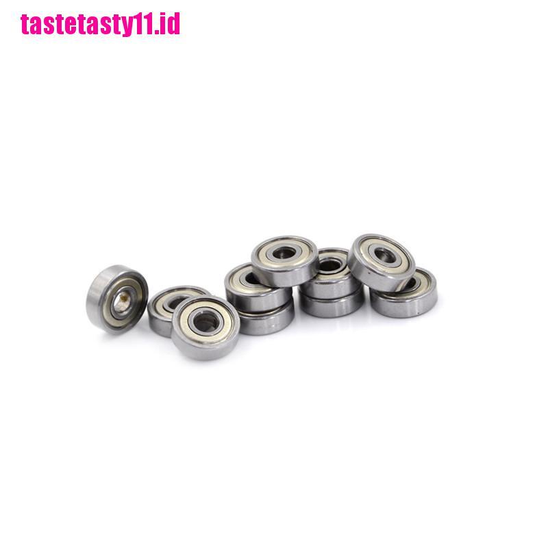 10 Pcs Miniatur Pelindung Metrik Radial Bahan Karet Logam Model 625ZZ