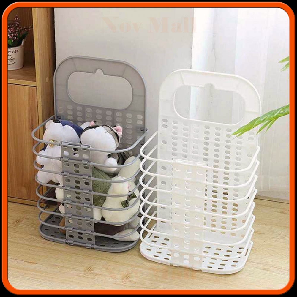 Keranjang Lipat Gantung Pakaian Kotor Foldable Organizer - YJ38