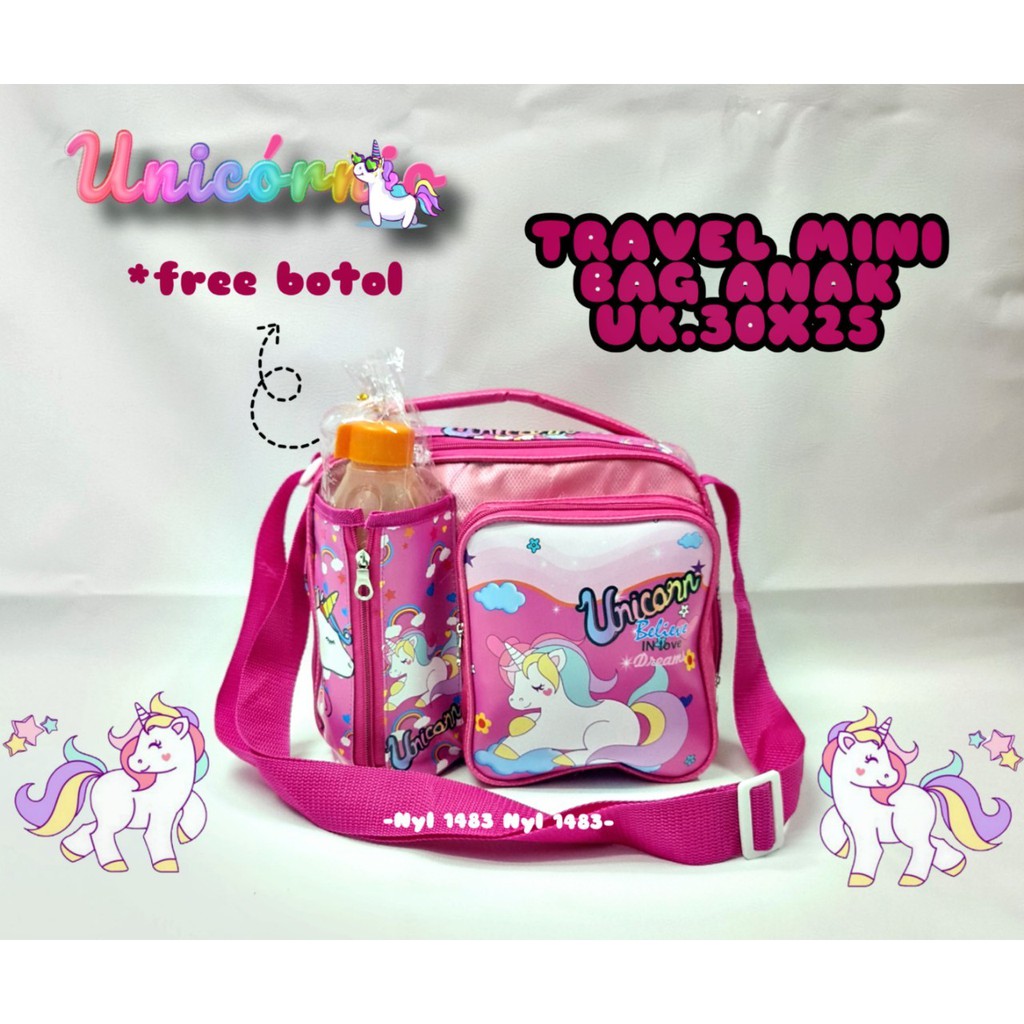 Tas Selempang Anak Karakter / Travel Bag Mini Anak Karakter / Koper Mini Anak Terbaru