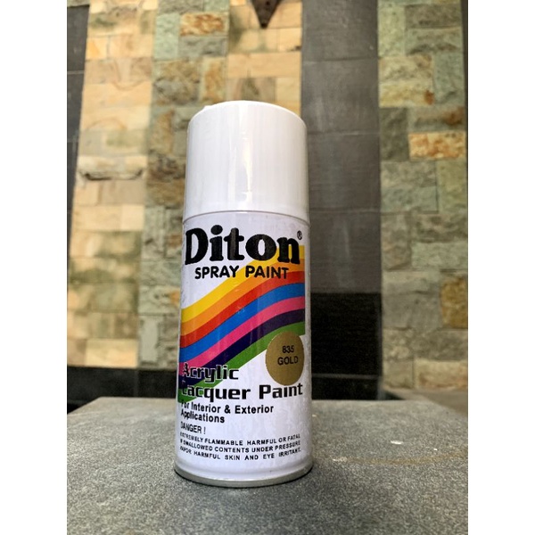 Pilox pylox pilok cat semprot DITON 300cc 300 Cc Warna Gold emas 835
