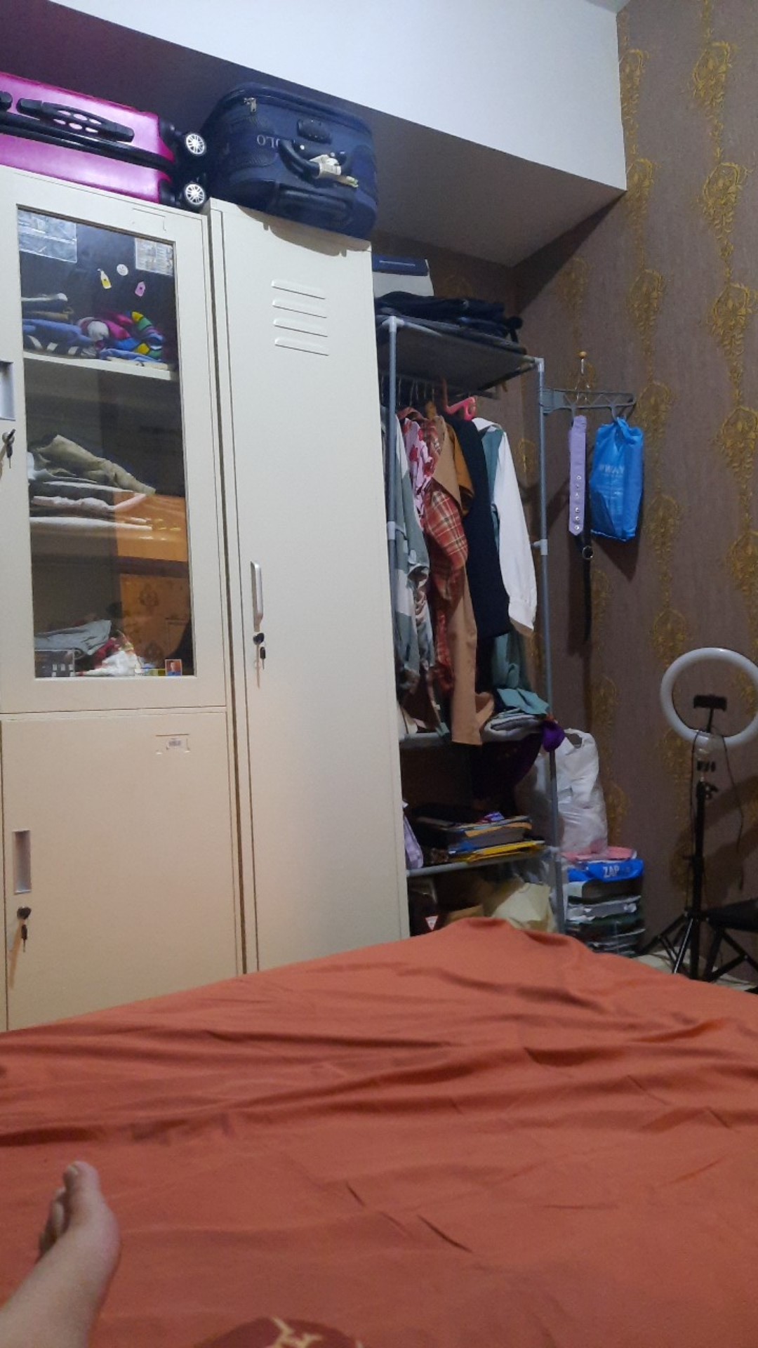 Mawar Satu Kemeja Batik Pria Lengan Panjang Slimfit Katun Printing Hem Baju Atasan Kantor Modern