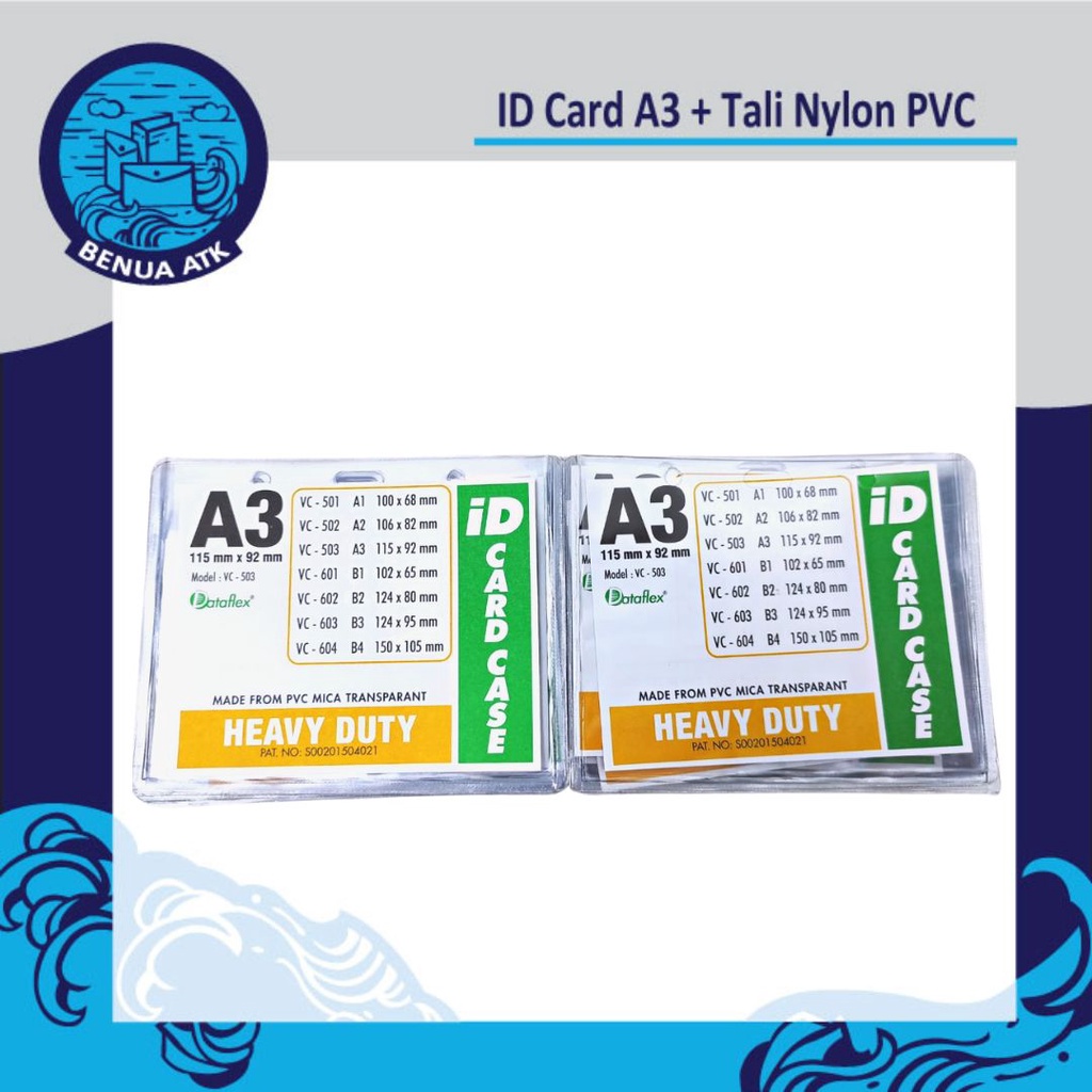 

Bundling Id Card A3 + Tali Id Nylon Soft Pvc Dataflex [Nylksfp]