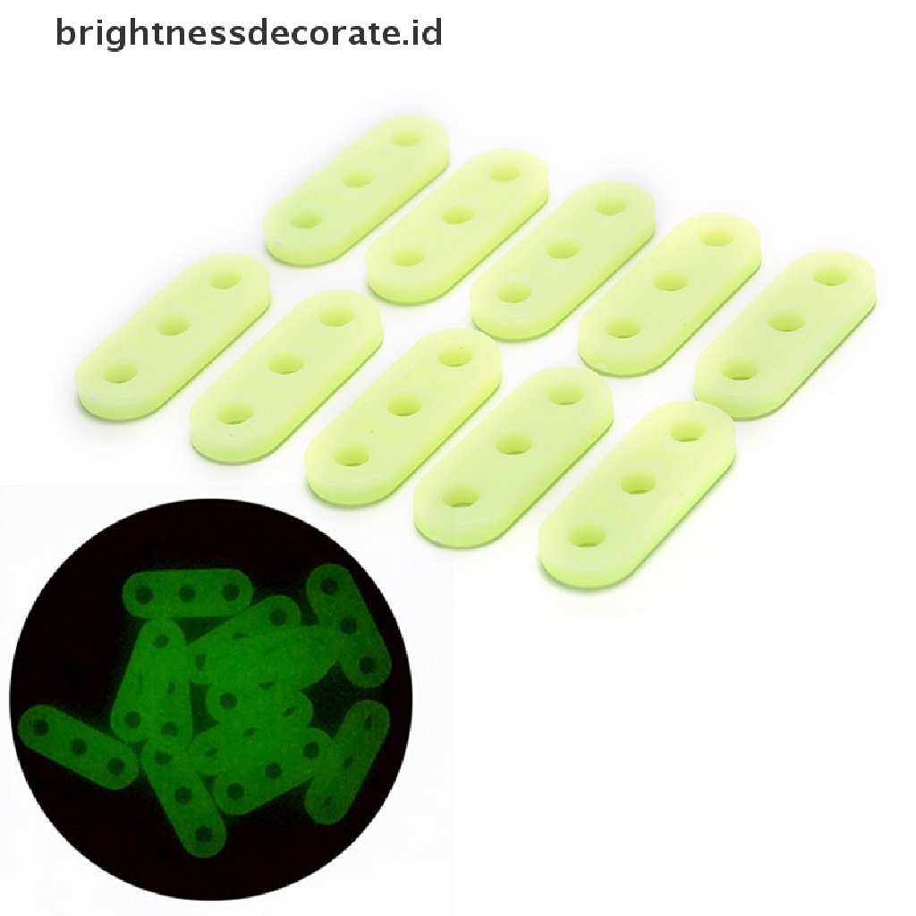 10pcs Buckle Kunci Pas Tali Tenda Warna Hijau Luminous Untuk Outdoor