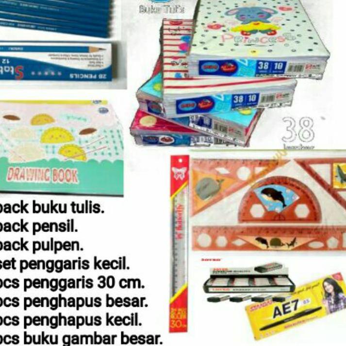 

[DoS㊗] 8 IN 1 PAKET PERLENGKAPAN BUKU SEKOLAH / ALAT TULIS SEKOLAH MURAH |Pasti murah