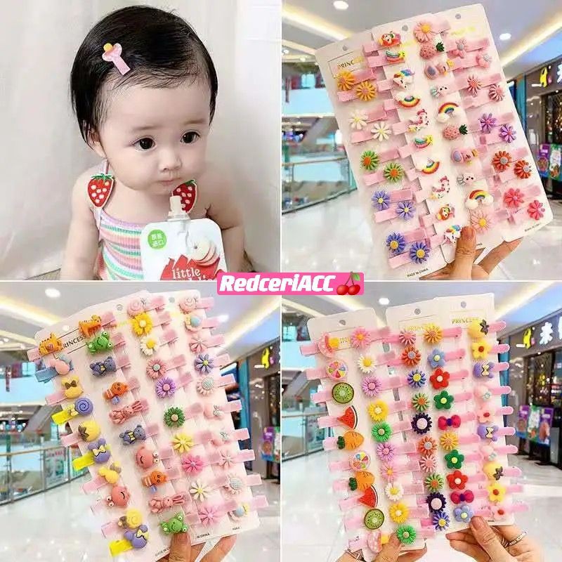 jepit rambut anak karakter lucu hias rambut 10pcs/set