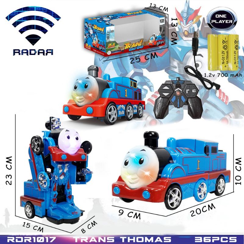 Hadiah Mainan Anak Laki Laki Cowok Maenan RC Remot control Transformer Robotan Thomas  RDR1017 BRO10