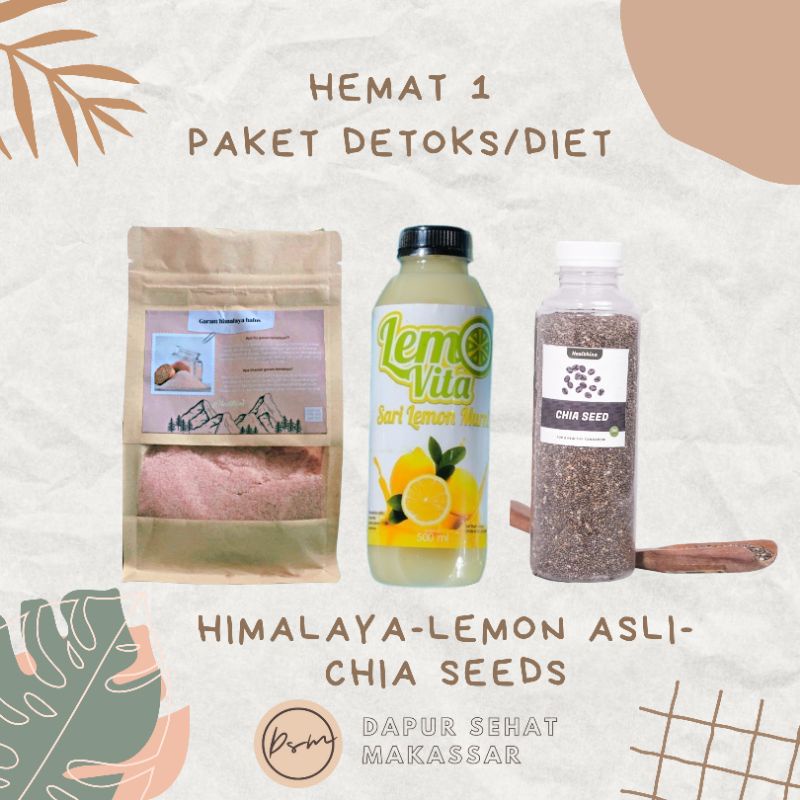 (BACA DESKRIPSI PRODUK!!) Paket hemat detoks dan diet murah meningkatkan imun tubuh paket promil sehat by Dapur Sehat Makassar