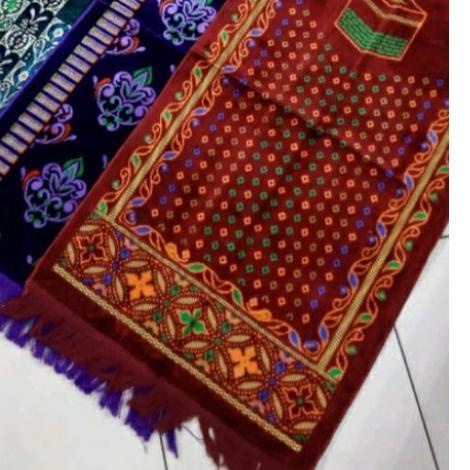 ➹ Sajadah sablon Turkey bludru midi / sablon sajadah / sajadah tahlil 40hari/souvenir sajadah ➻