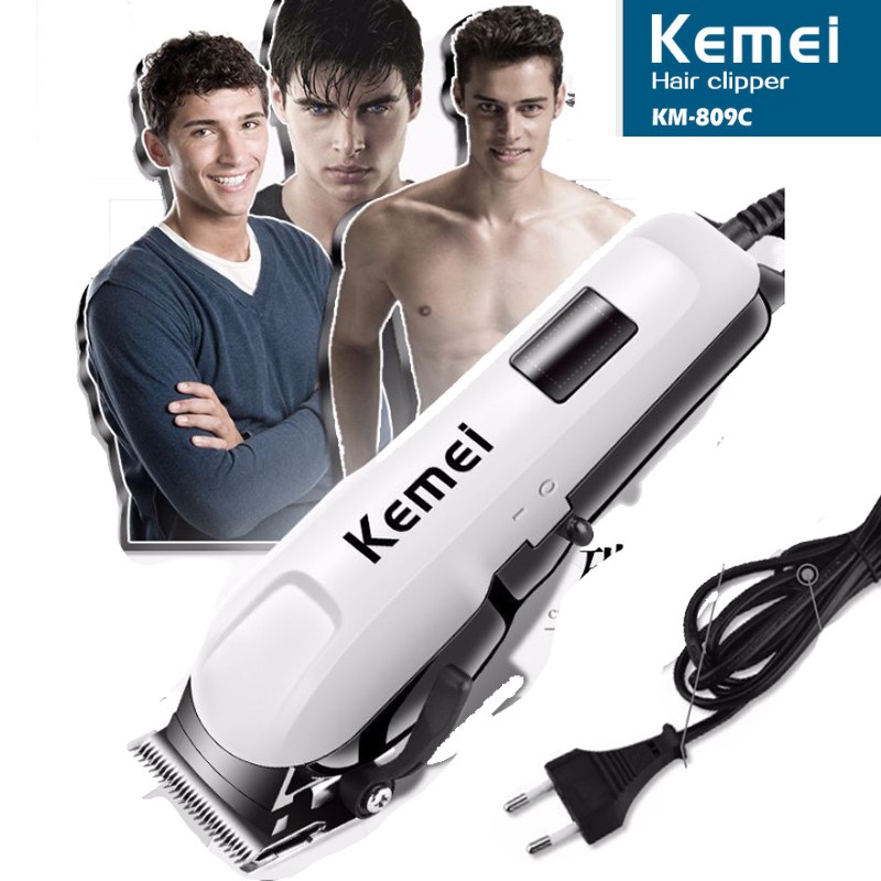 Kemei Mesin Cukur KM-809C Alat Cukur Rambut Elektrik Kabel Hair Clipper