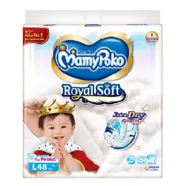 Mamy Poko Royal Soft Type Perekat L48