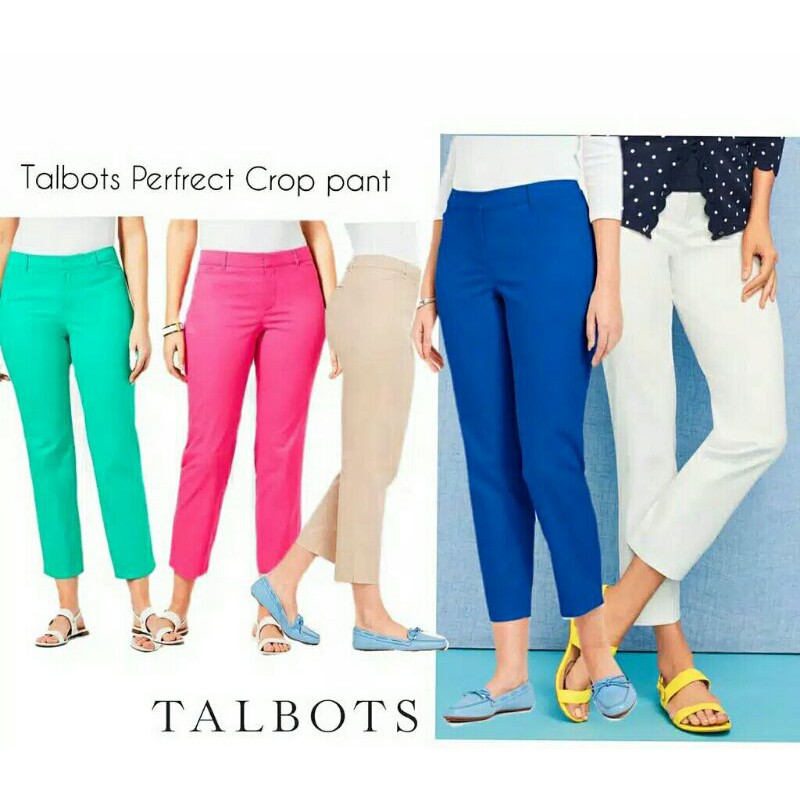 Celana Wanita Talbots The Perfect Croup Curvy Chino Wanita Celana Bahan Branded Original