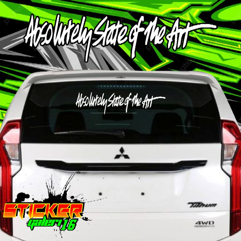 Jual Stiker Sticker Cutting Absolutely State Of The Art Stiker Mobil