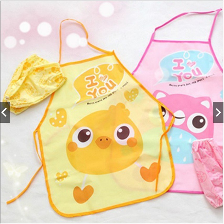 Celemek Anak Apron Karakter Lucu Celemek Anak Melukis Masak Kotor Kotoran Berkebun Kids Apron Cartoon Cute