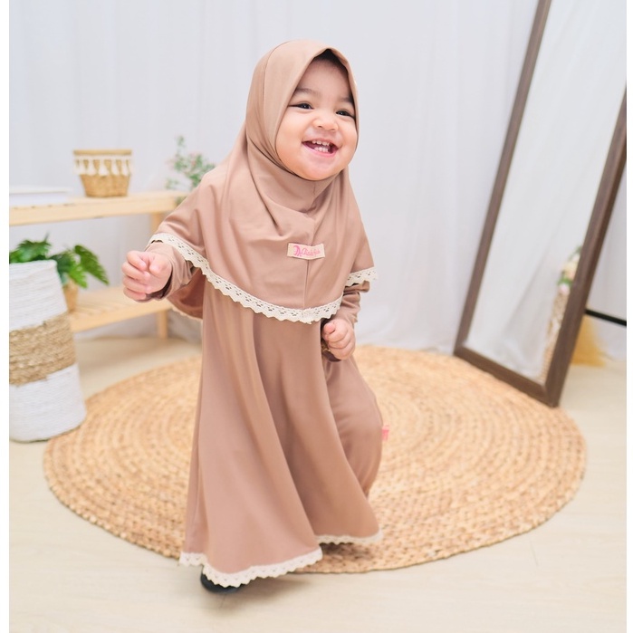 HONEYBLOSSOM gamis bayi perempuan polos alesha / gamis bayi perempuan 1 tahun