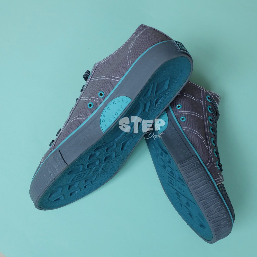 Sepatu Warrior Classic LC Grey Tosca - Warrior Low Abu-Abu Tosca