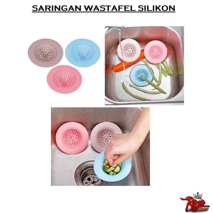 ZZ01- Saringan Wastafel Bulat Dapur Silikon Tutup Filter