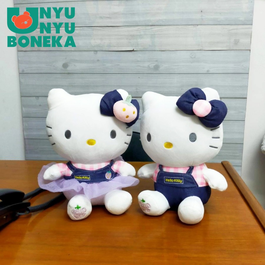 Boneka Hello Kitty Jeans Size 11&quot;/28cm/kucinglucu/disney/BonekaLembut