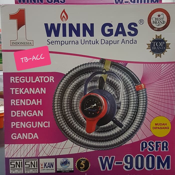 Paket selang gas + regulator PSFR W-900M W900M W 900 M W 900M Winn Gas