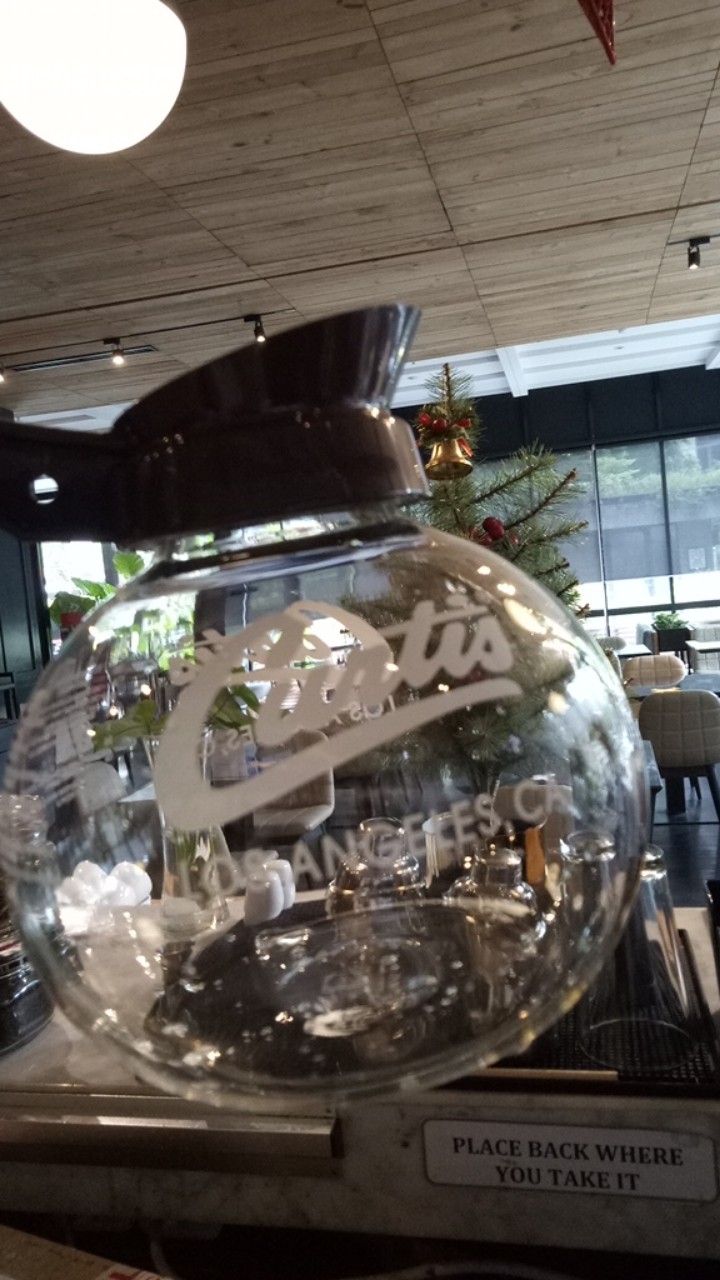 Curtis Coffee Glass Decanter Teko Pemanas Kopi - Brown / Black Logo